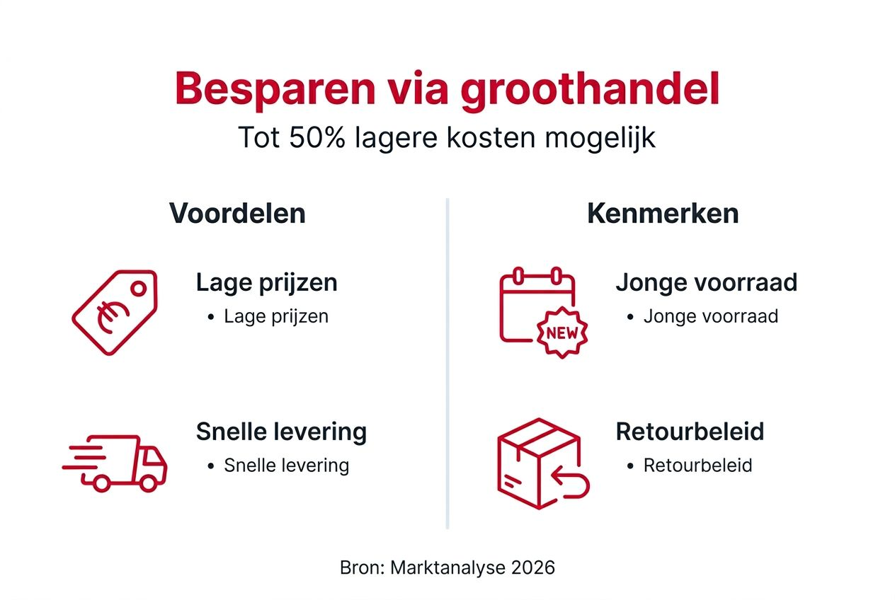 Infographic: De grootste voordelen van besparen via de groothandel