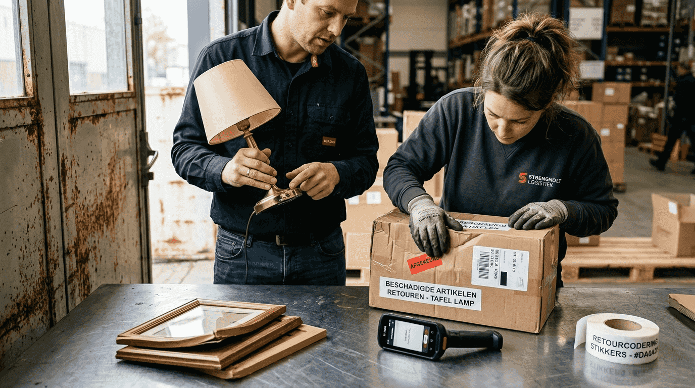 Das Team prüft die verbleibenden Produkte nach, um zu kontrollieren, ob alles in Ordnung ist.