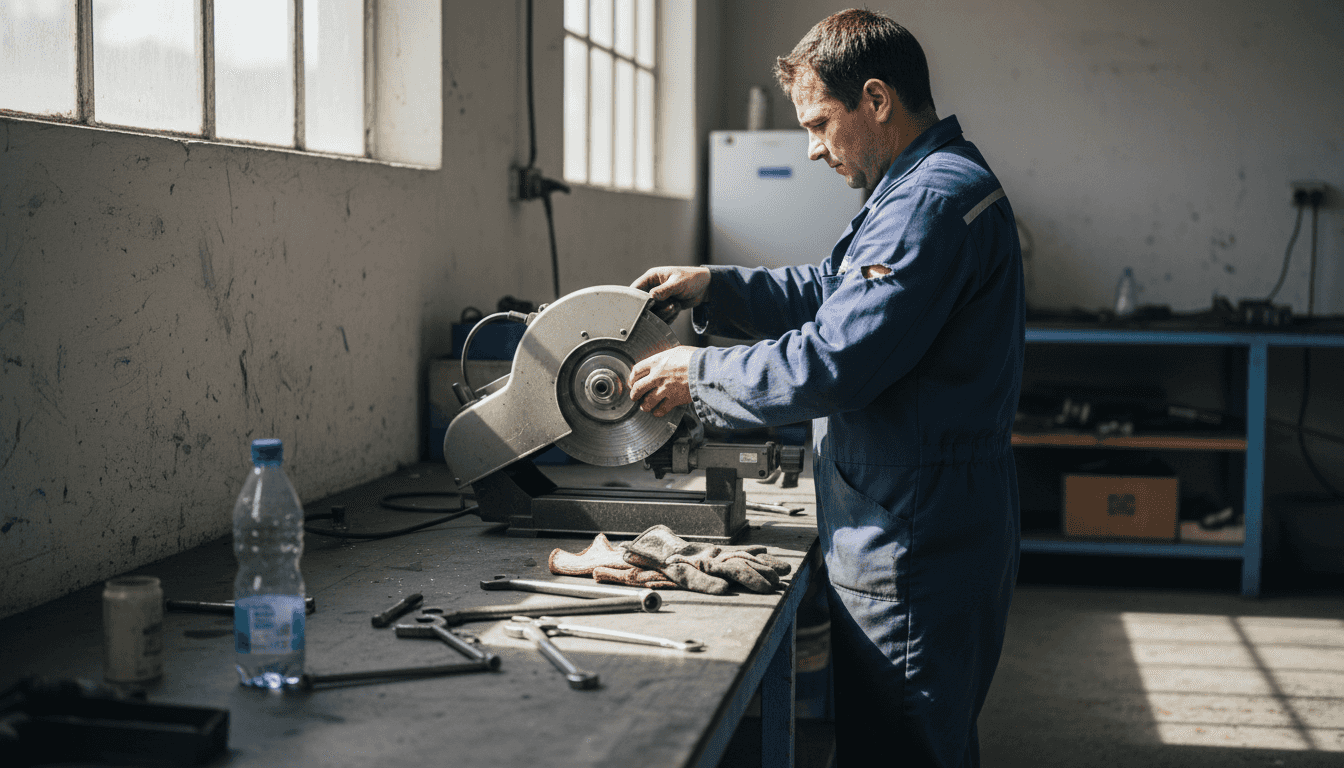 Cum se montează un disc diamantat într-un atelier