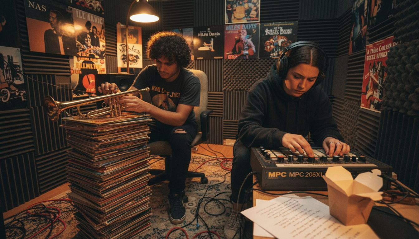 Musicians blend jazz and hip-hop in home studio