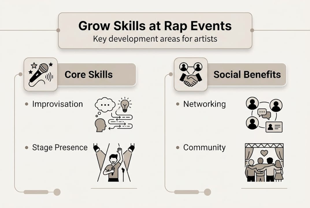 Infographic: rap events skill and benefit overview