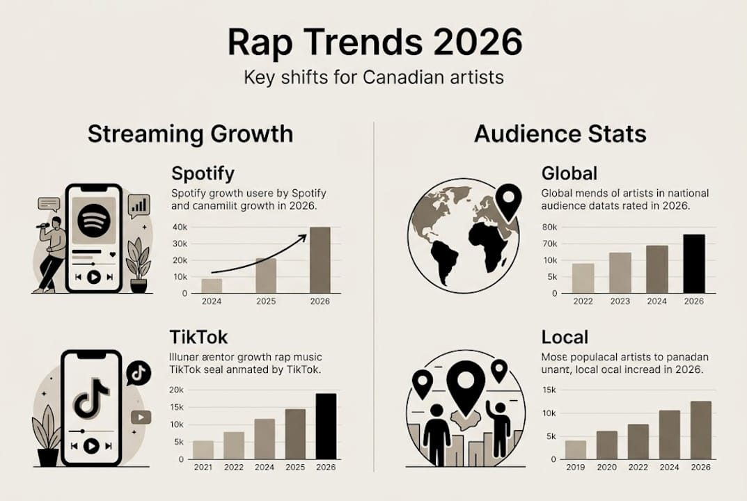 Infographic highlights 2026 rap music trends