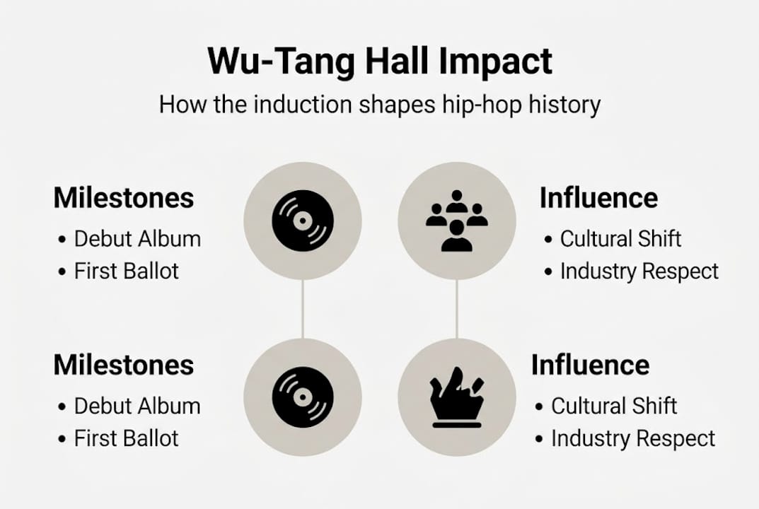 Infographic showing Wu-Tang’s Hall induction impact