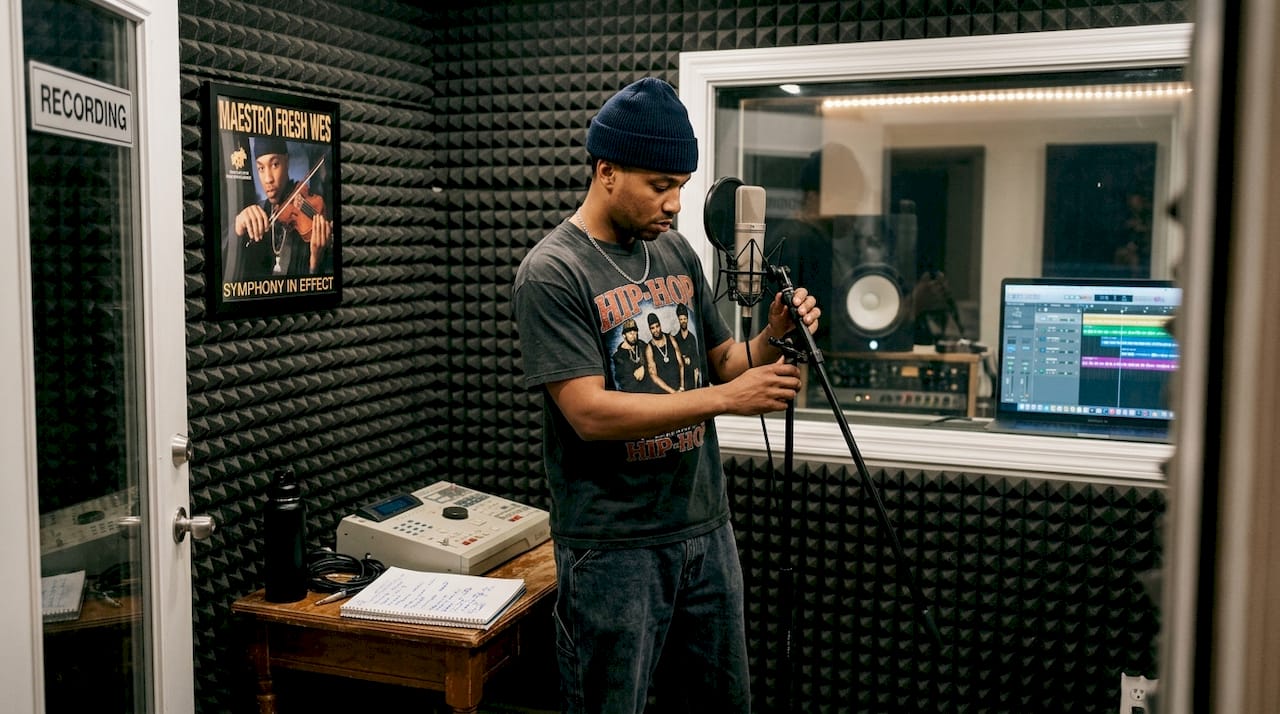 Canadian rapper preparing to record in studio