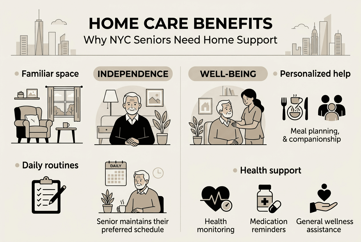 Infographic highlights home care benefits for seniors