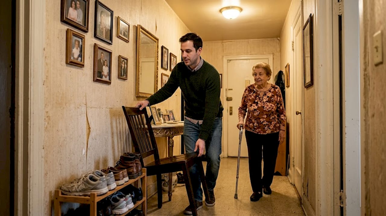 Adapting home hallway for safe mobility