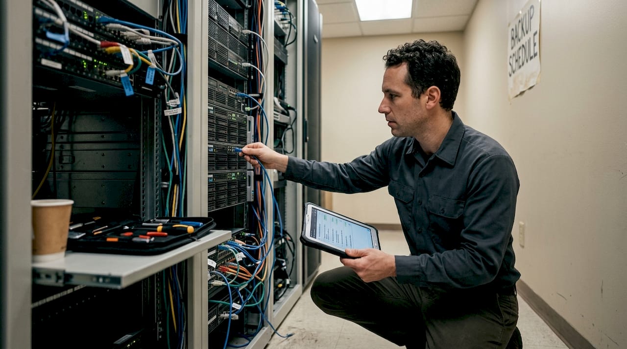 IT specialist maintains legacy server hardware