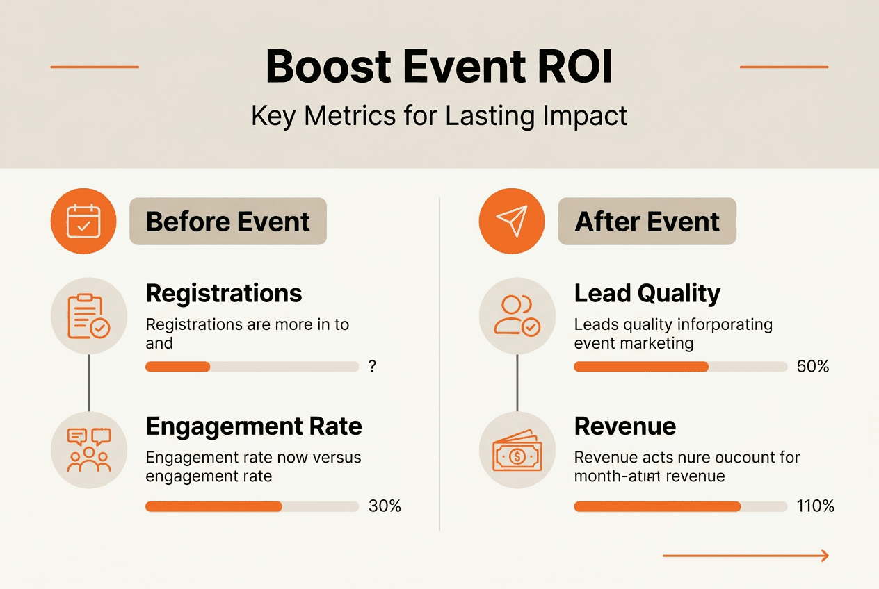 Infographic on event marketing KPI categories