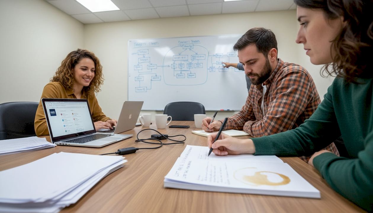 Team collaborating on event data strategy