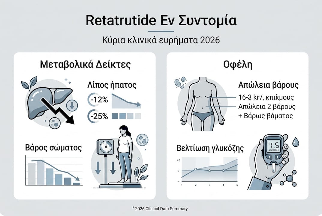 Εντυπωσιακά στοιχεία για το retatrutide σε μία κατατοπιστική infographic