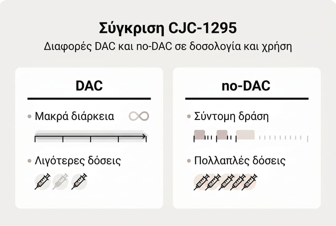 Γραφικό με σύγκριση χαρακτηριστικών ανάμεσα σε συστήματα με και χωρίς DAC