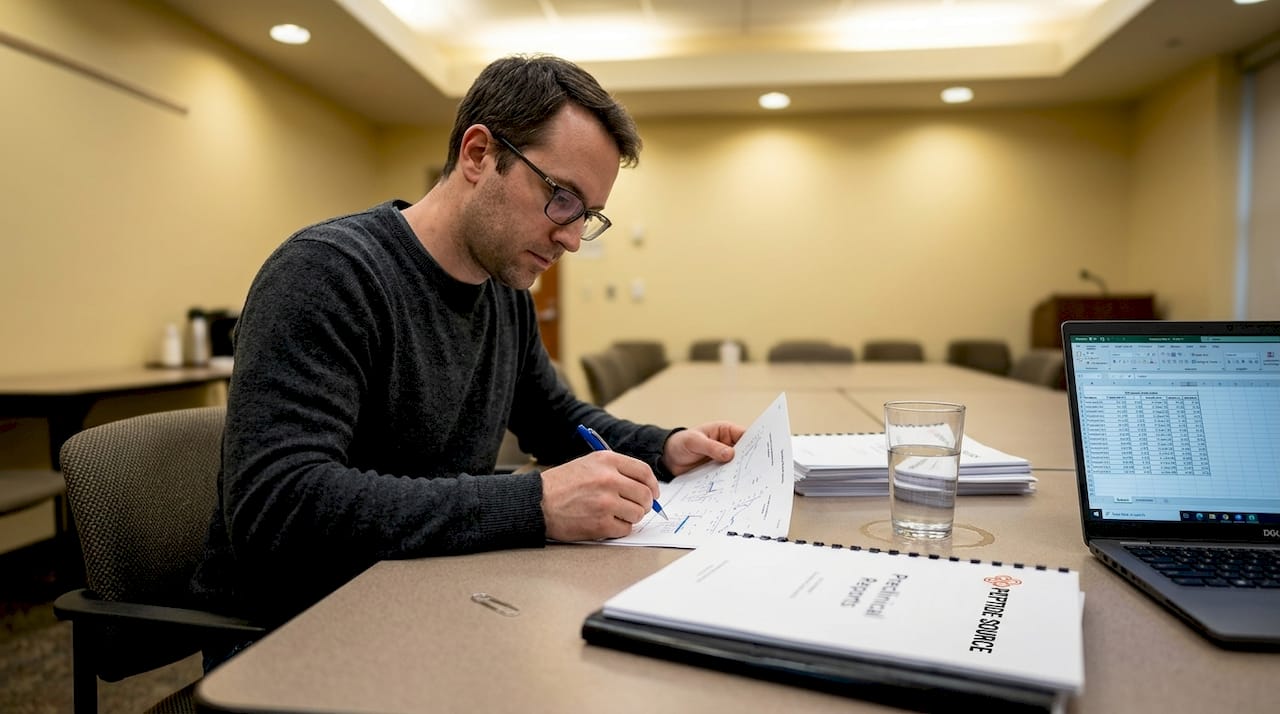 Ερευνητής καταγράφει και αξιολογεί τα δεδομένα από προκλινικές μελέτες