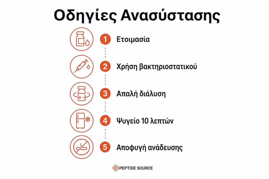 Αναλυτικός οδηγός για τη σωστή ανασύσταση πεπτιδίων