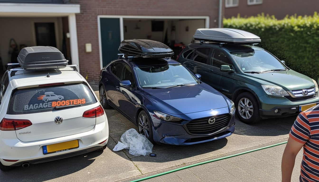 Vergelijking van dakkoffers in verschillende maten