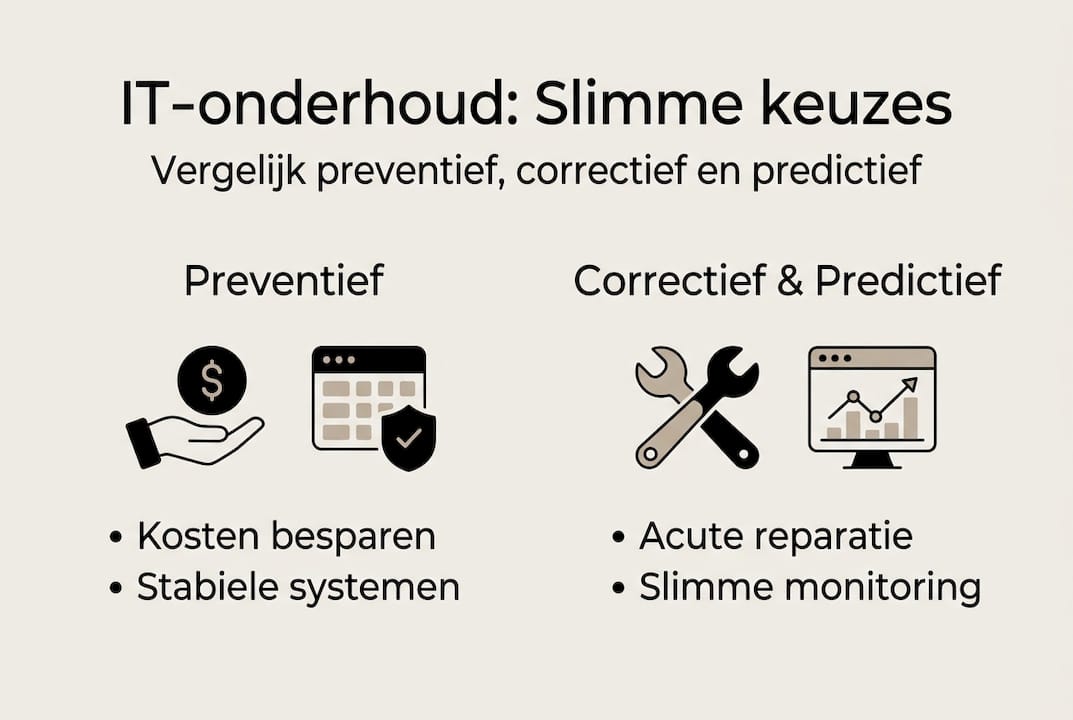 Overzicht: verschillende soorten IT-onderhoud en hun voordelen