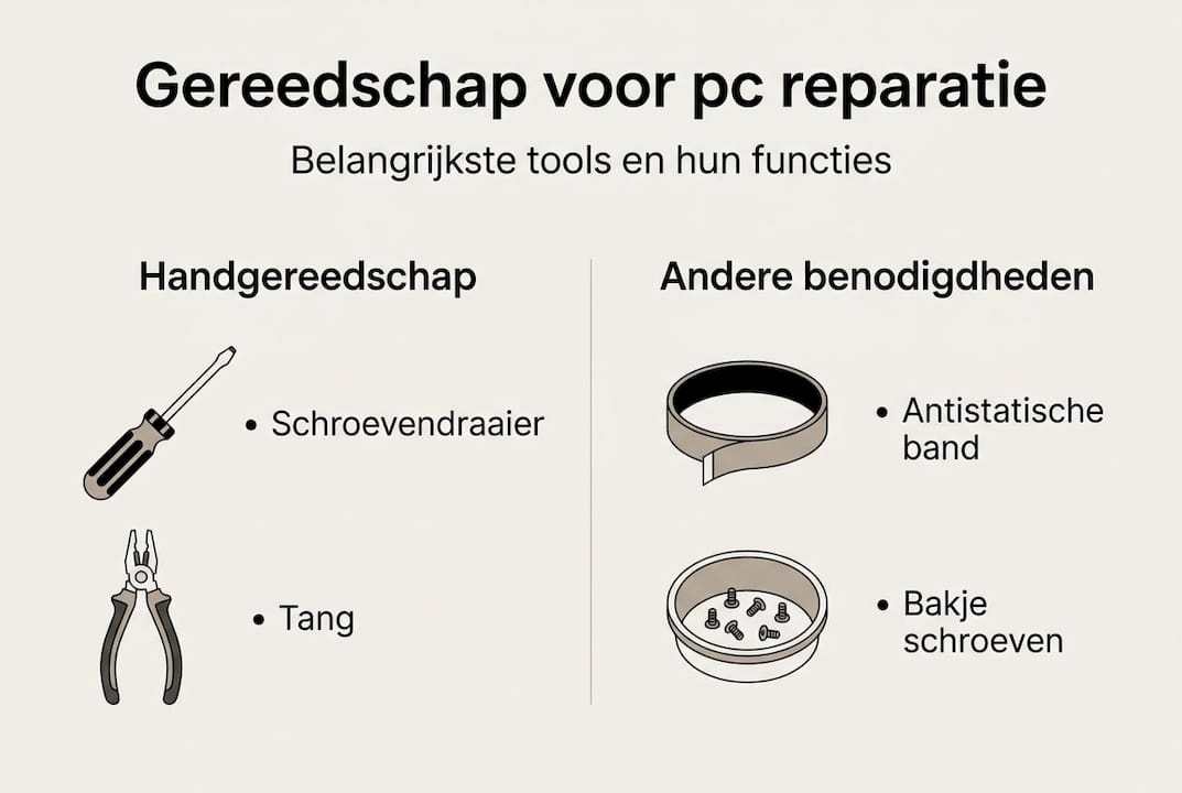 Overzicht van essentiële tools voor pc-reparatie