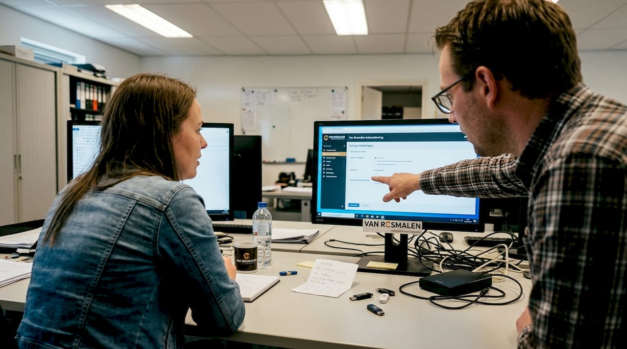 Op kantoor lopen collega’s regelmatig de IT-back-ups na om te checken of alles goed werkt.