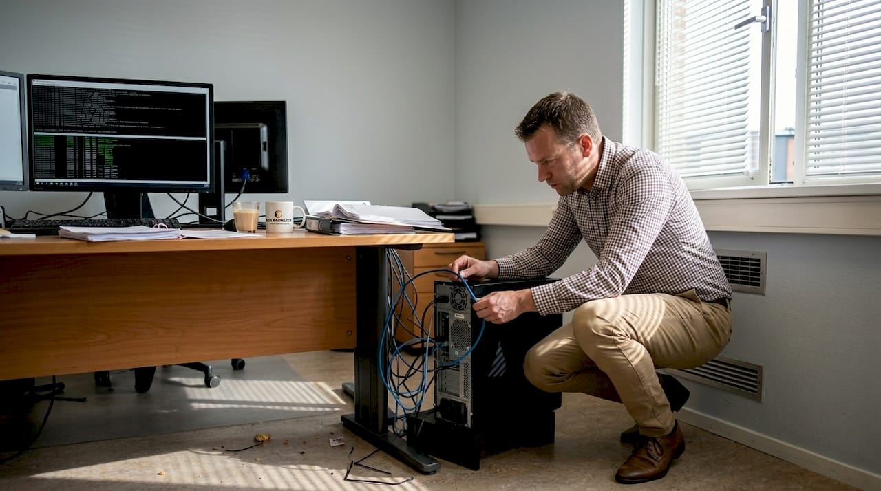 IT’er zorgt voor goed functionerende werkplekken op een mkb-kantoor