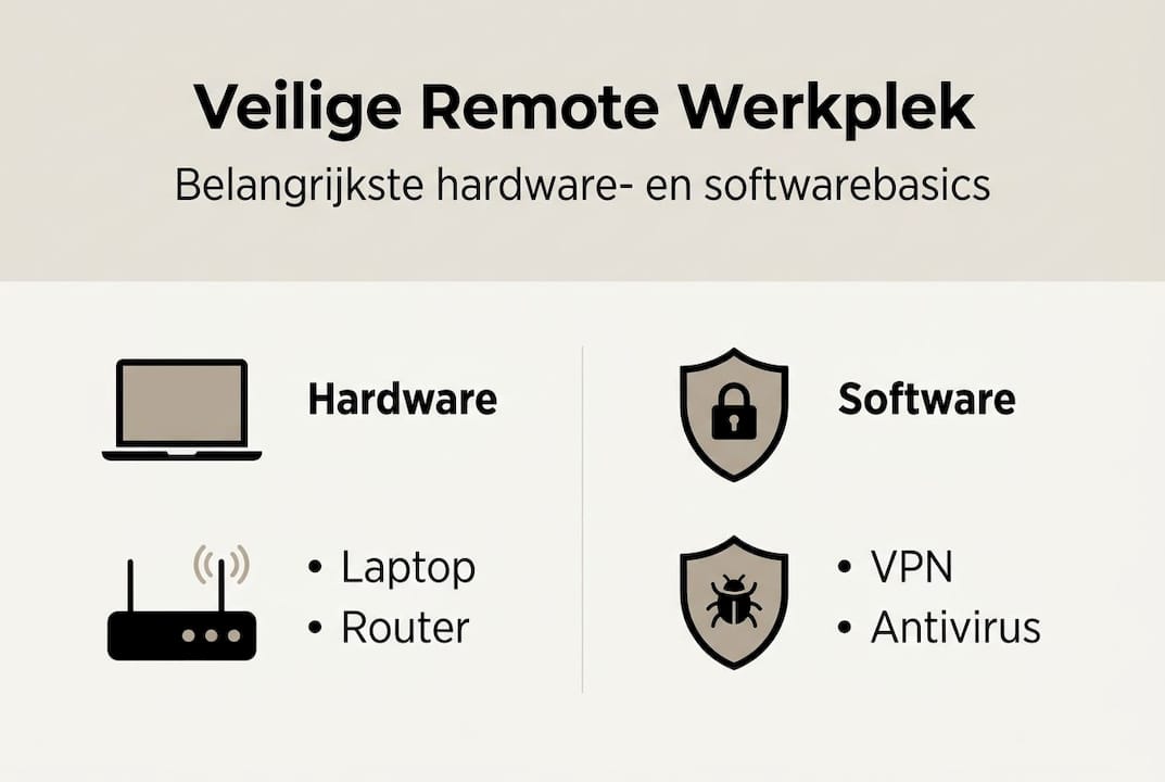 Infographic: de basis voor een veilige thuiswerkplek