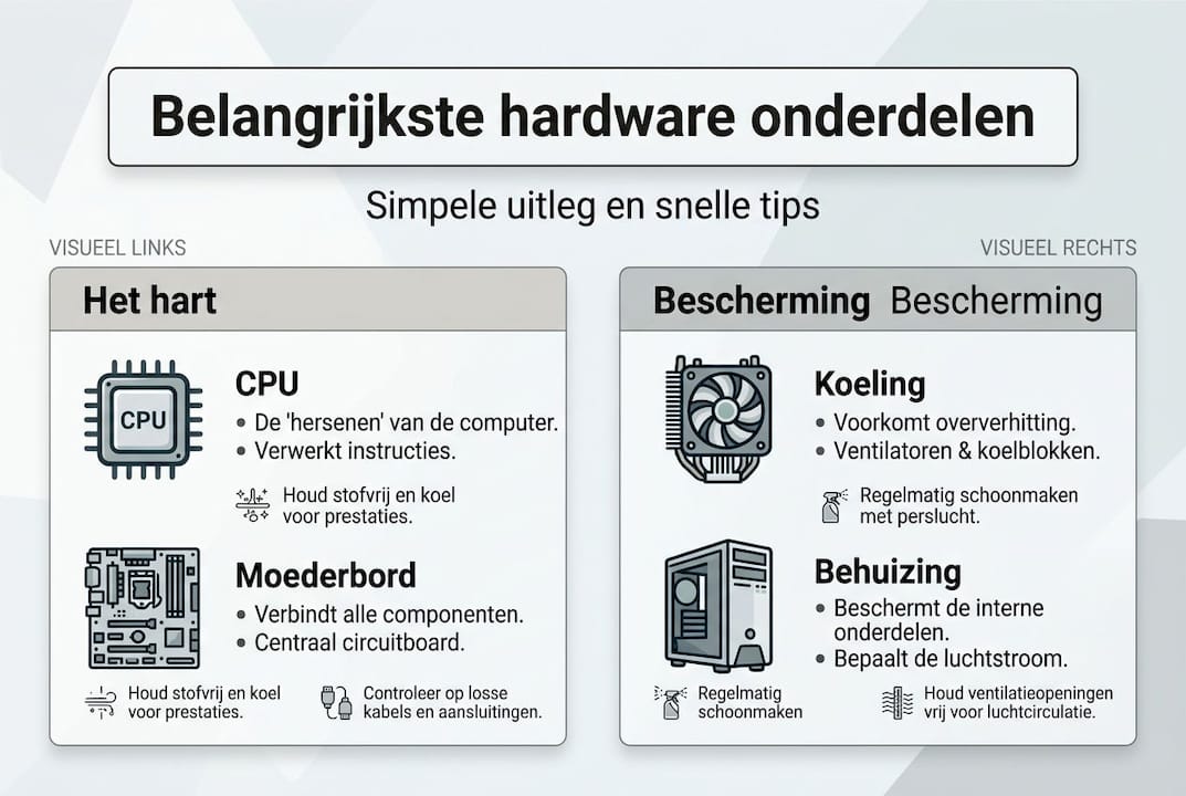 Infographic: Alles over hardware en het juiste onderhoud