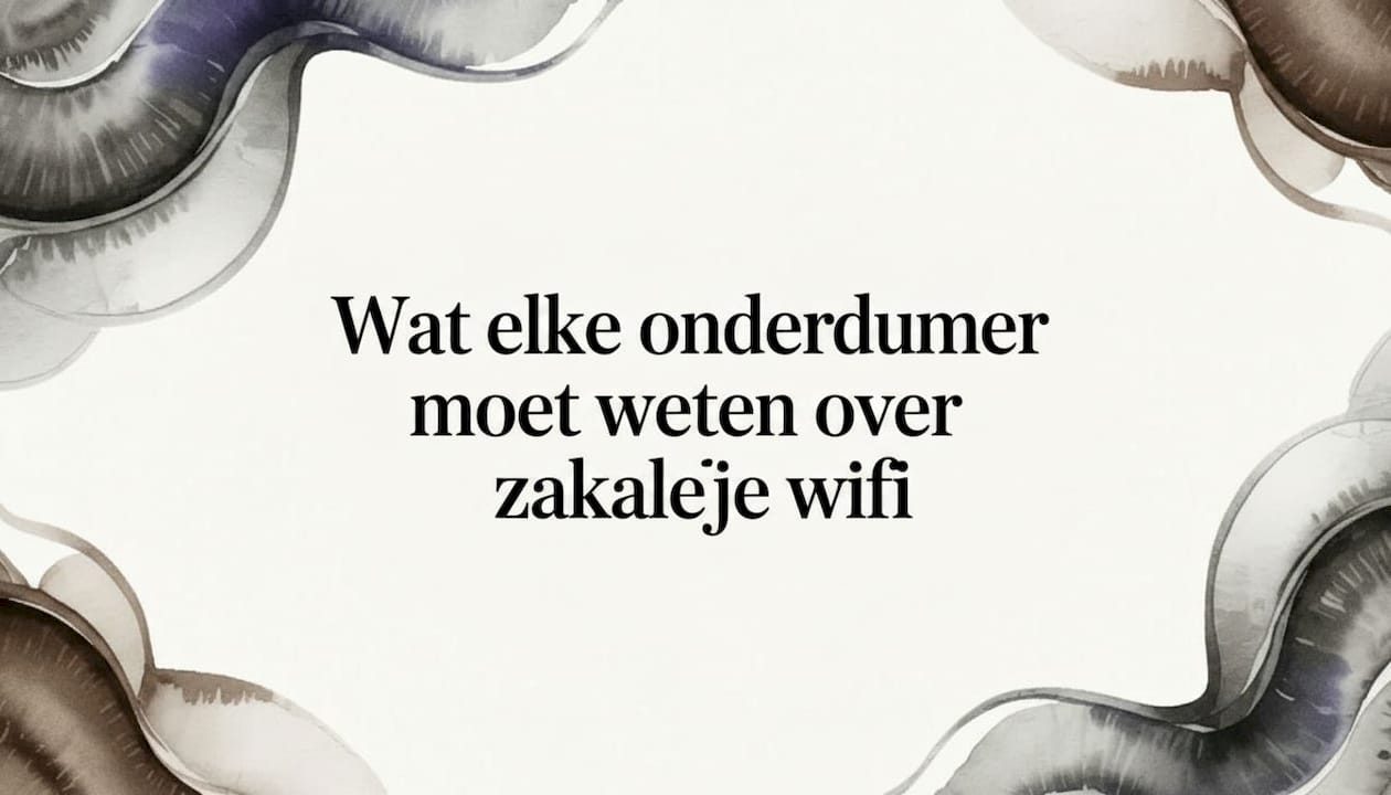Sfeervolle titelkaart met aquarelaccenten