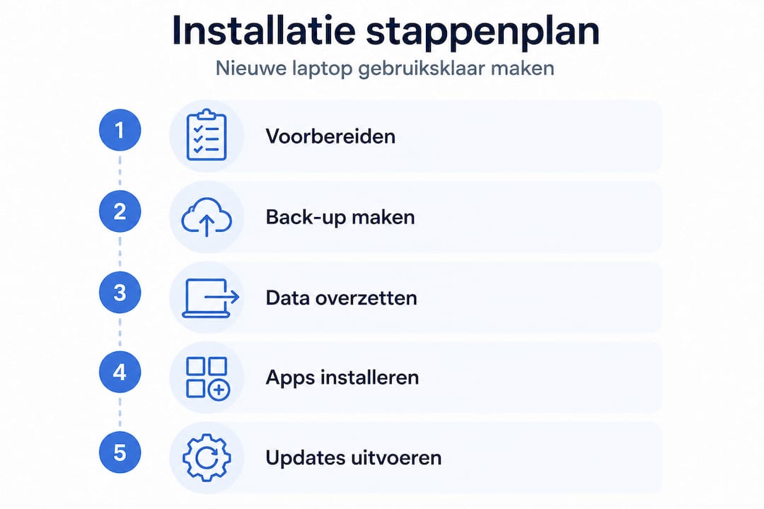 Visuele handleiding: stap voor stap je laptop installeren