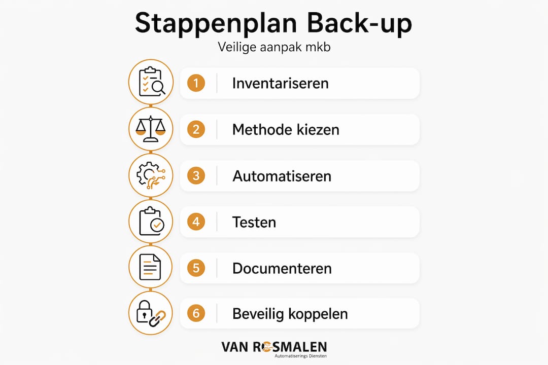 Infographic: 6 essentiële back-up stappen voor het mkb