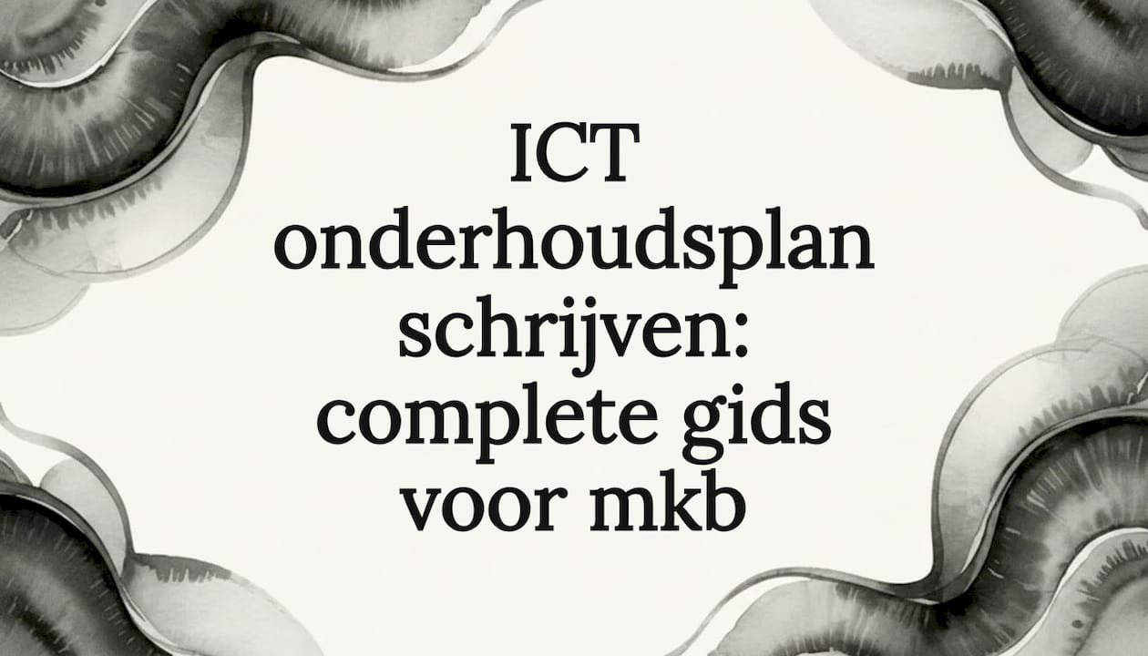 Sfeervolle titelkaart met sierlijke linten in zachte aquarelkleuren