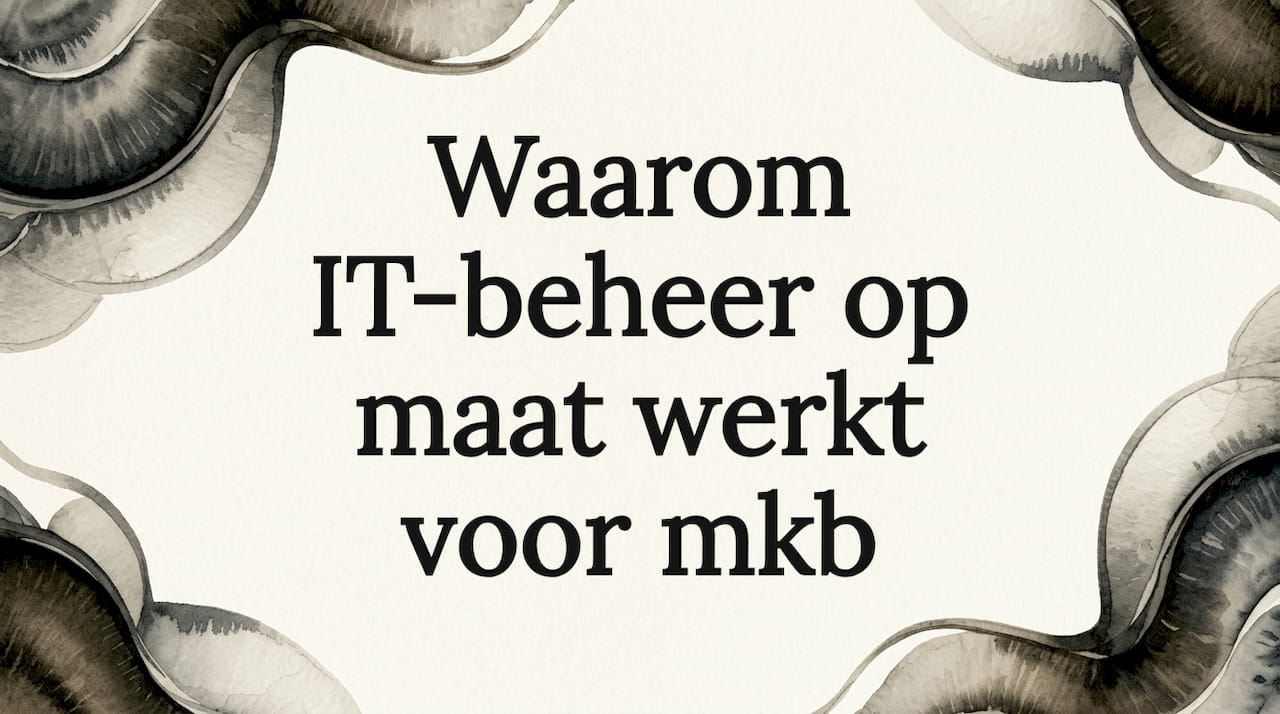 Sfeervolle illustratie als titelafbeelding bij een artikel over IT-beheer