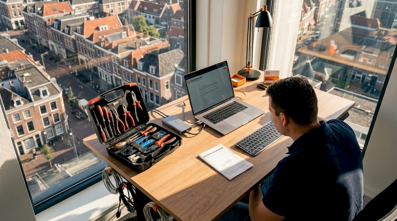 Inrichten en installeren van werkplekken op kantoor