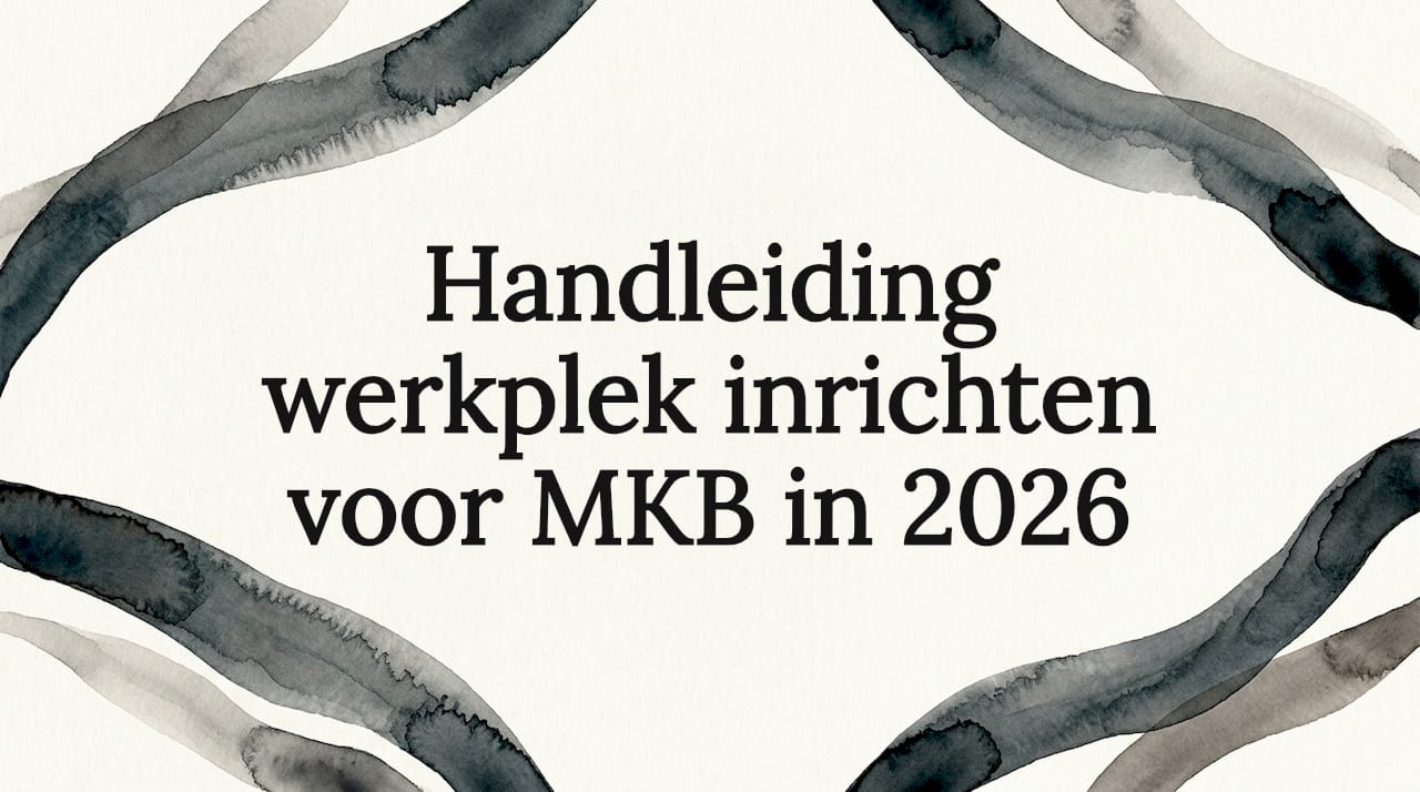 Sfeervolle titelkaart met aquarel linten