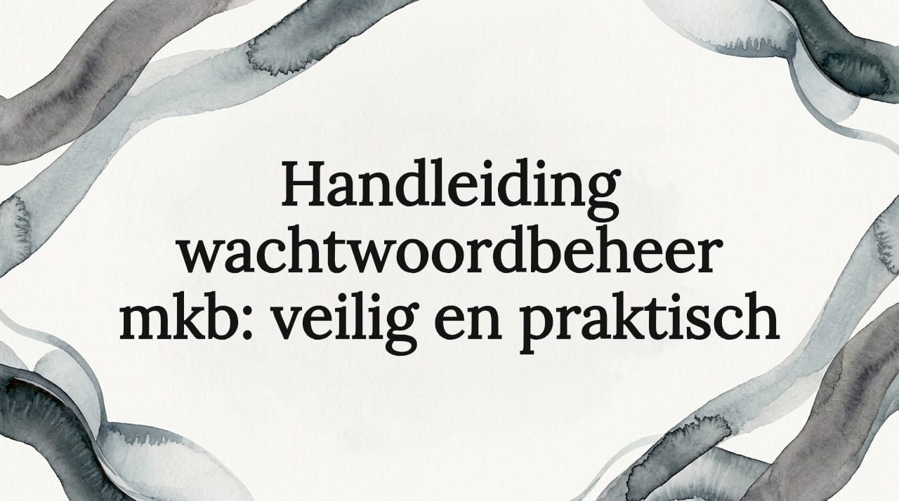 Sfeervolle illustratie voor de titelpagina van een wachtwoordmanager