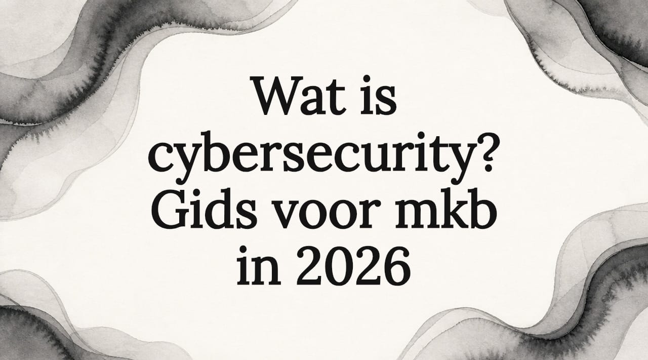 Sfeervolle illustratie als titelkaart voor cybersecurity