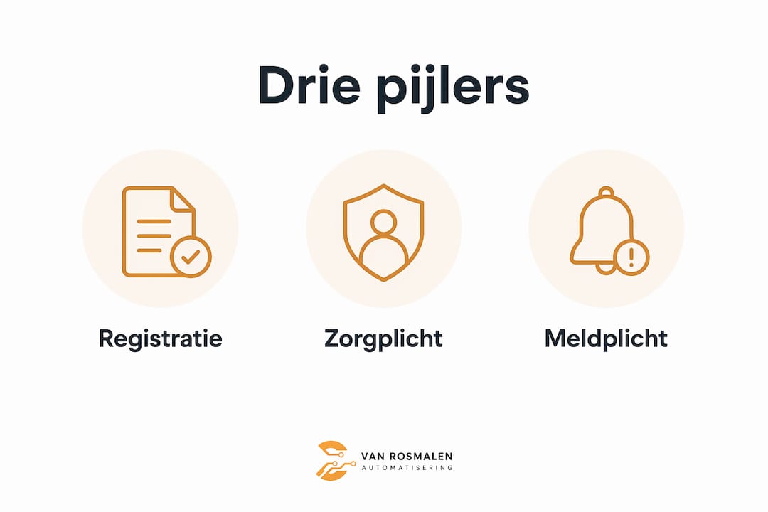 Infographic: de drie belangrijkste bouwstenen van de Wet Cybersecurity
