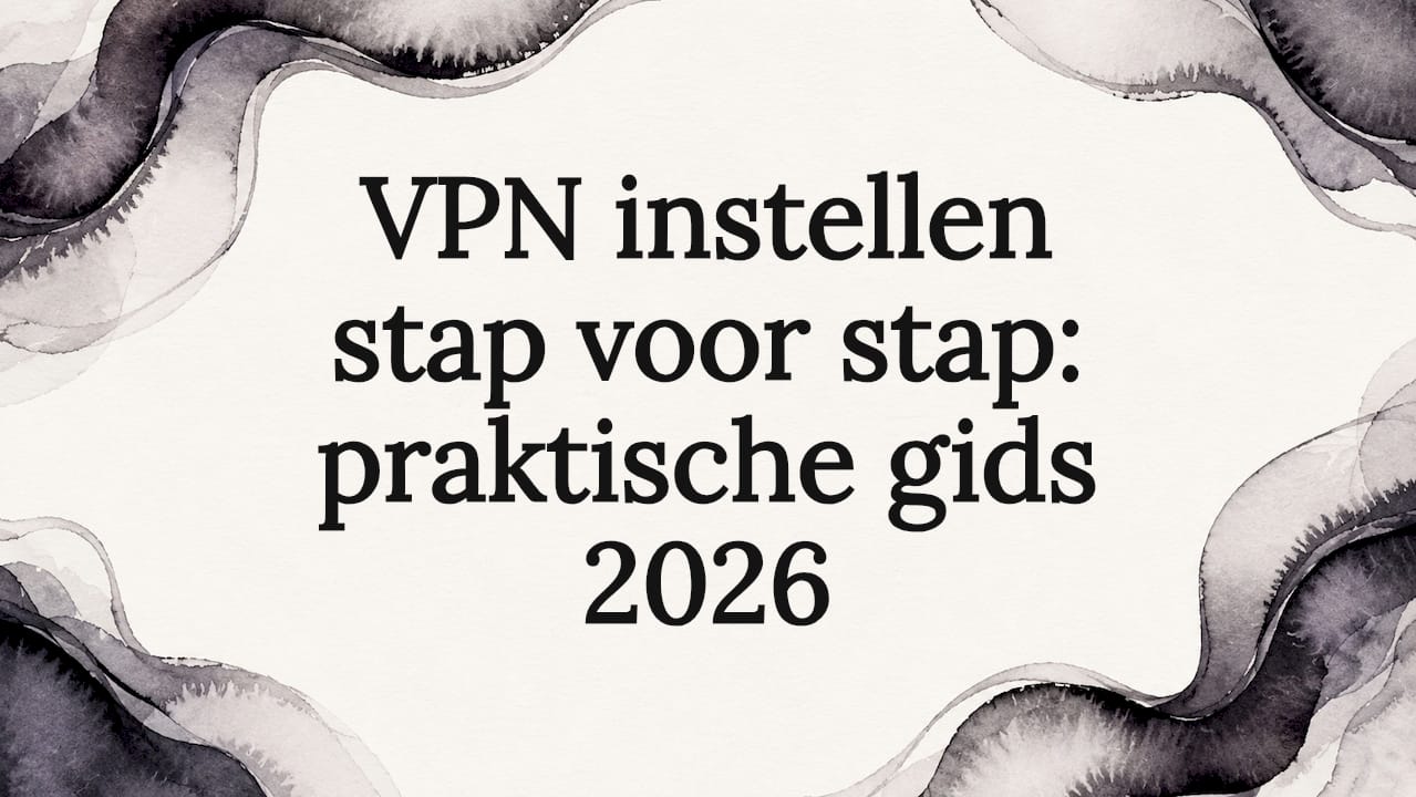 Sfeervolle illustratie voor de titelpagina van onze VPN-gids