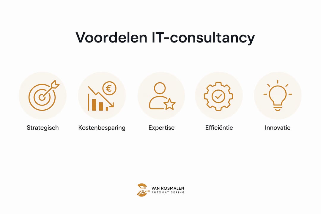 Infographic: de belangrijkste voordelen van IT-consultancy op een rij