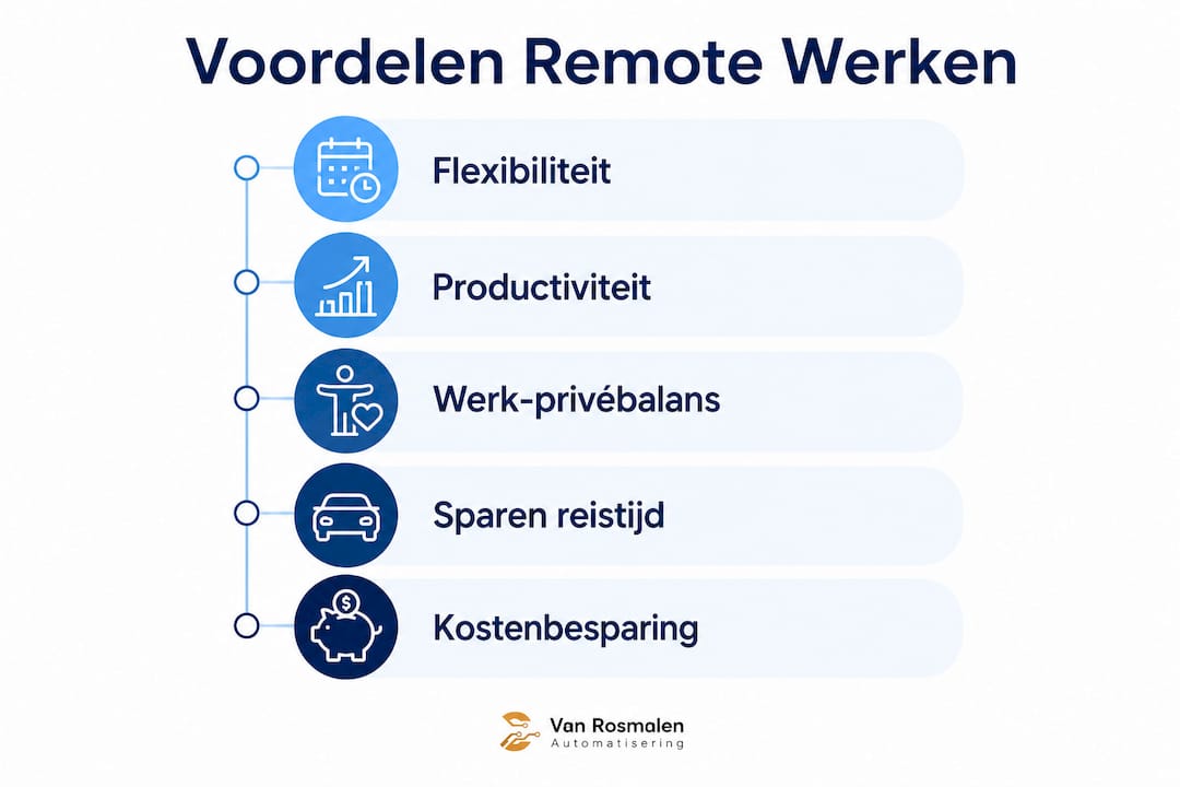 Overzicht: de voordelen van werken op afstand