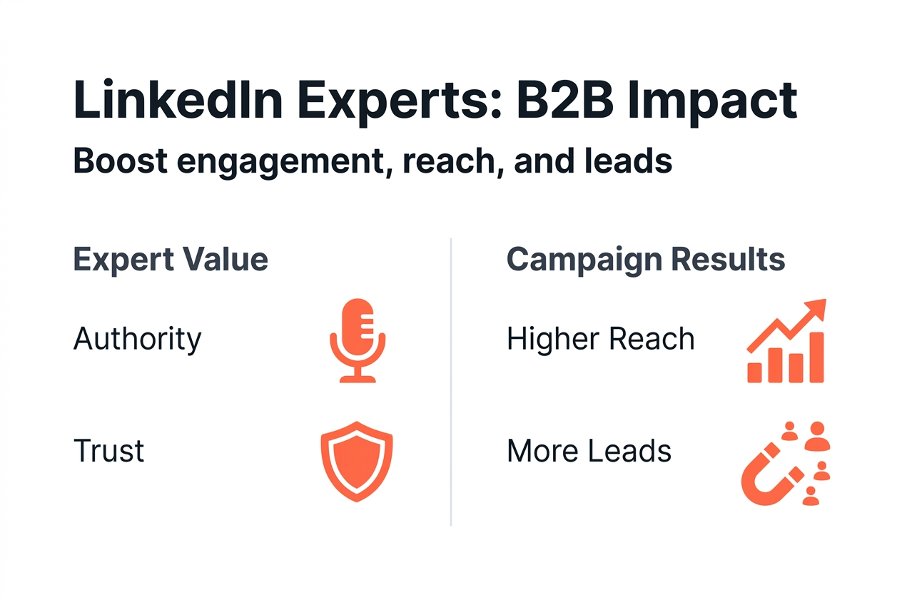 Infographic: LinkedIn experts B2B marketing impact