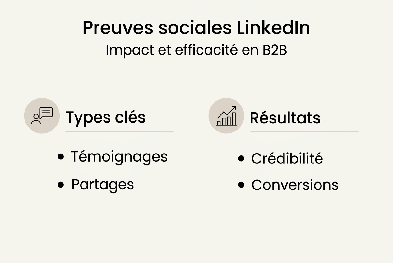 Infographie : panorama des différentes formes de preuve sociale et de leur impact