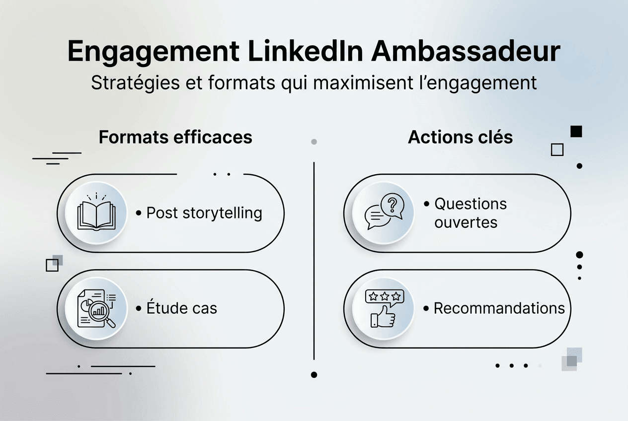Panorama des formats et leviers d’action B2B sur LinkedIn