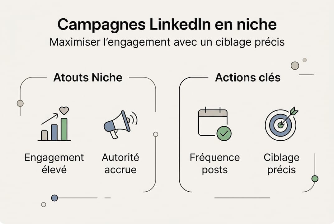 Visuel sur les campagnes LinkedIn ciblées pour des marchés de niche