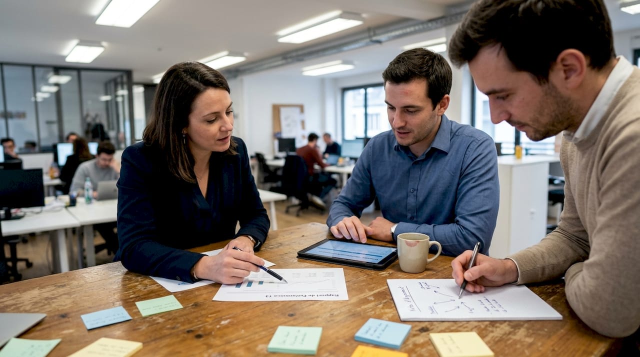 Définir ensemble les objectifs de la campagne LinkedIn en équipe