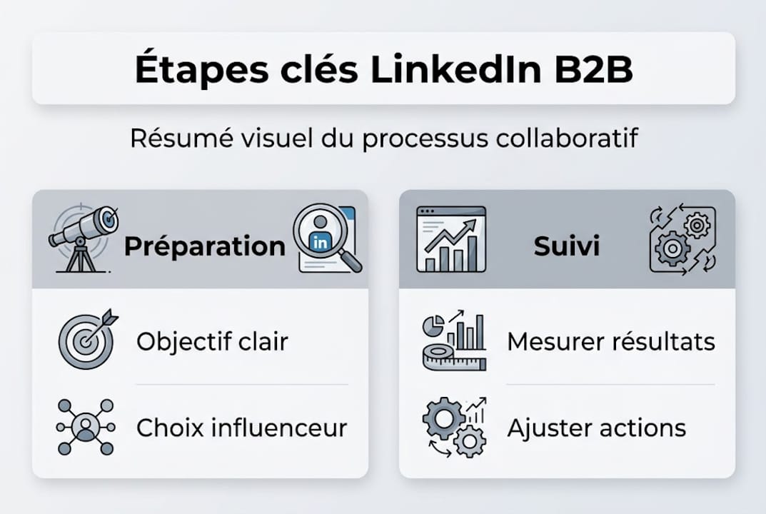 Les grandes étapes d’une stratégie B2B réussie sur LinkedIn en un clin d’œil