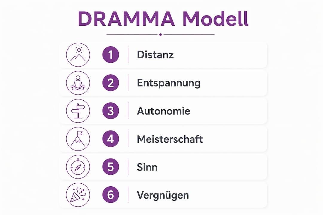 Grafik zu den DRAMMA-Erholungsdimensionen