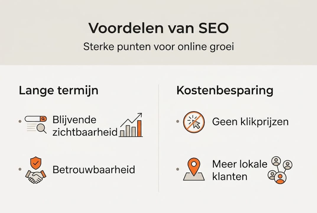 Infographic toont belangrijkste voordelen van SEO