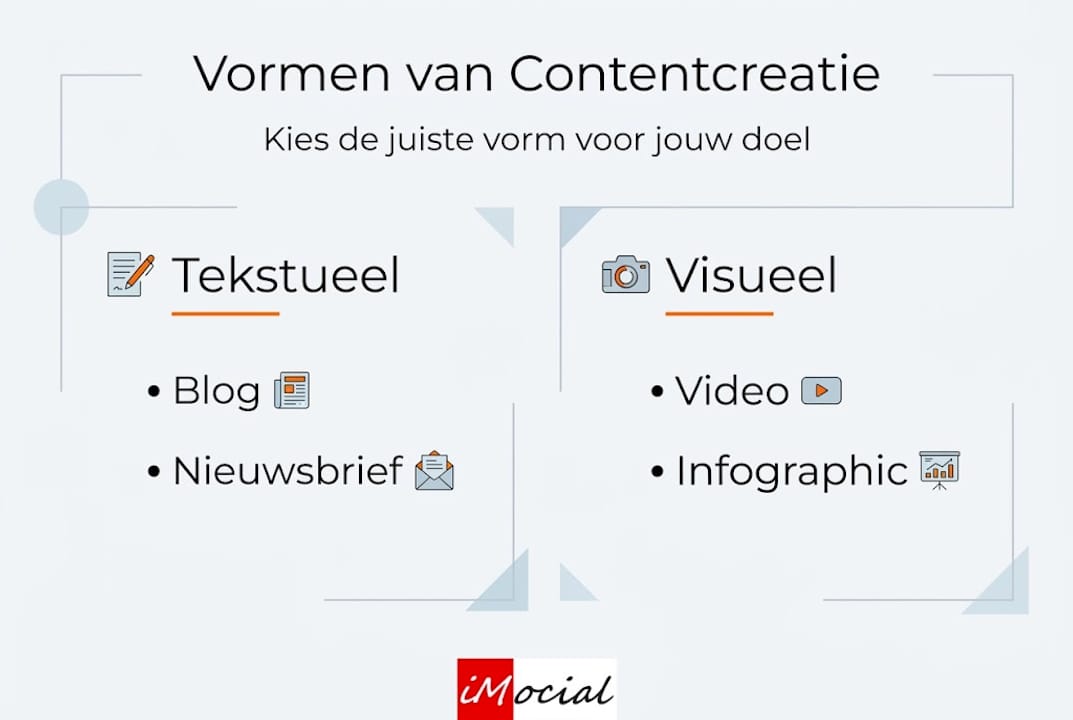 Infographic: een helder overzicht van verschillende vormen van contentcreatie