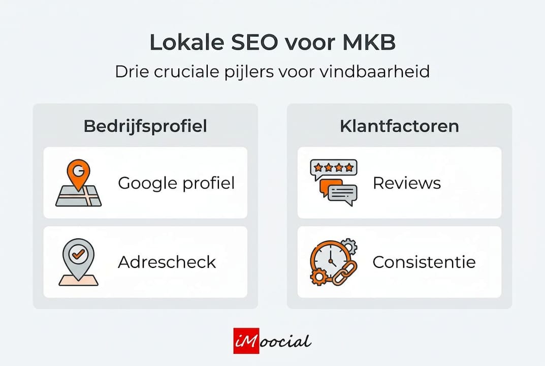 Overzicht: de belangrijkste factoren voor lokale SEO bij het mkb