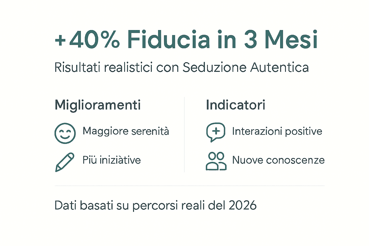 Grafico illustrativo sul legame tra fiducia e qualità delle relazioni