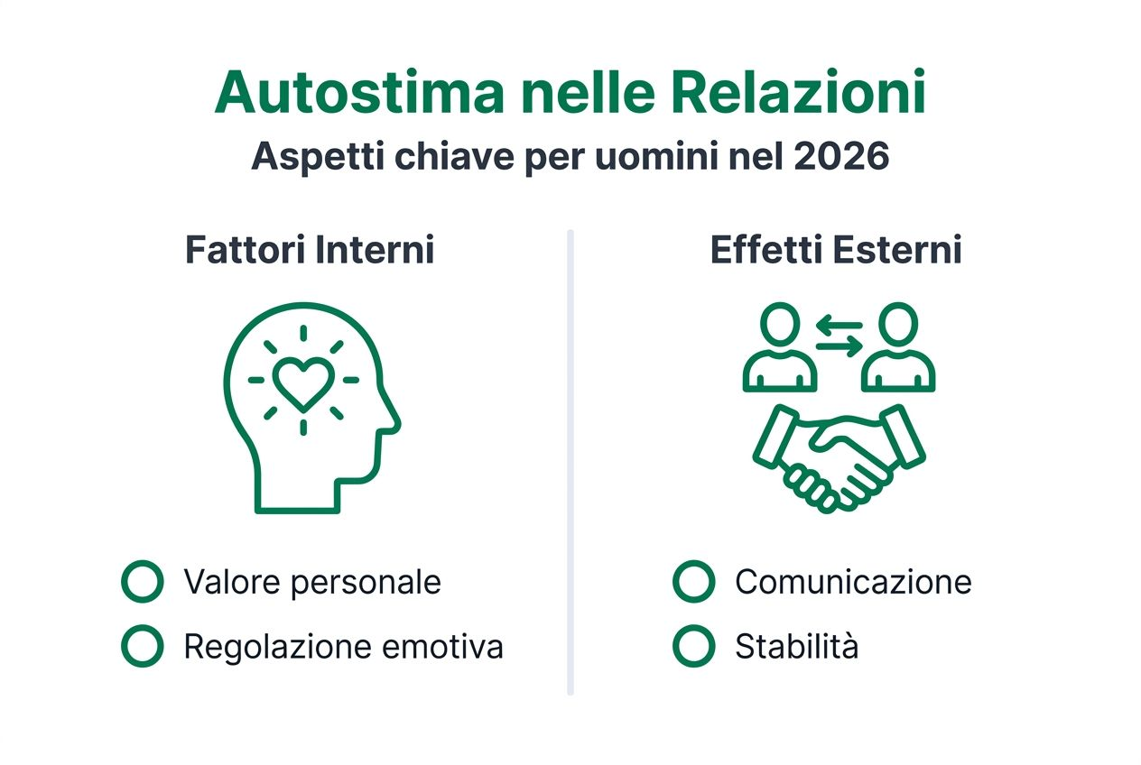 Infografica: l’autostima maschile e il suo impatto nelle relazioni di coppia