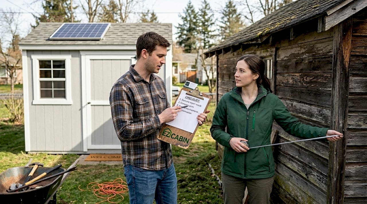 Comparing portable and traditional man cave sheds